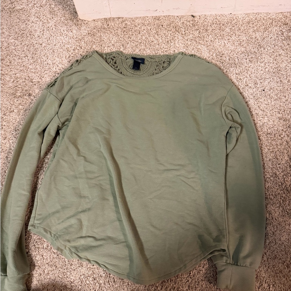 Daytrip Olive Long Sleeve Top